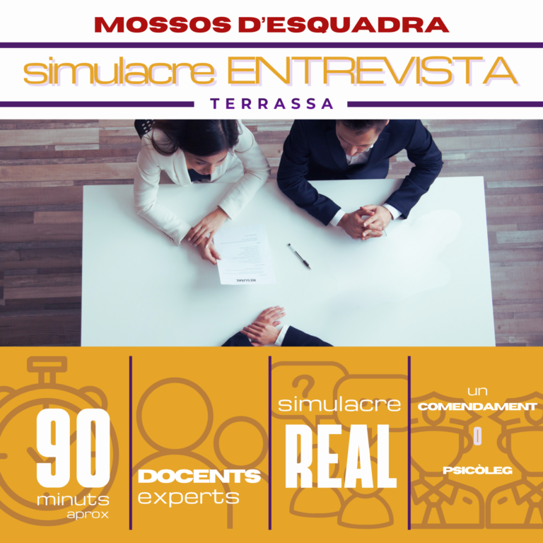 Simulacre d’Entrevista · Mossos d'Esquadra · Terrassa
