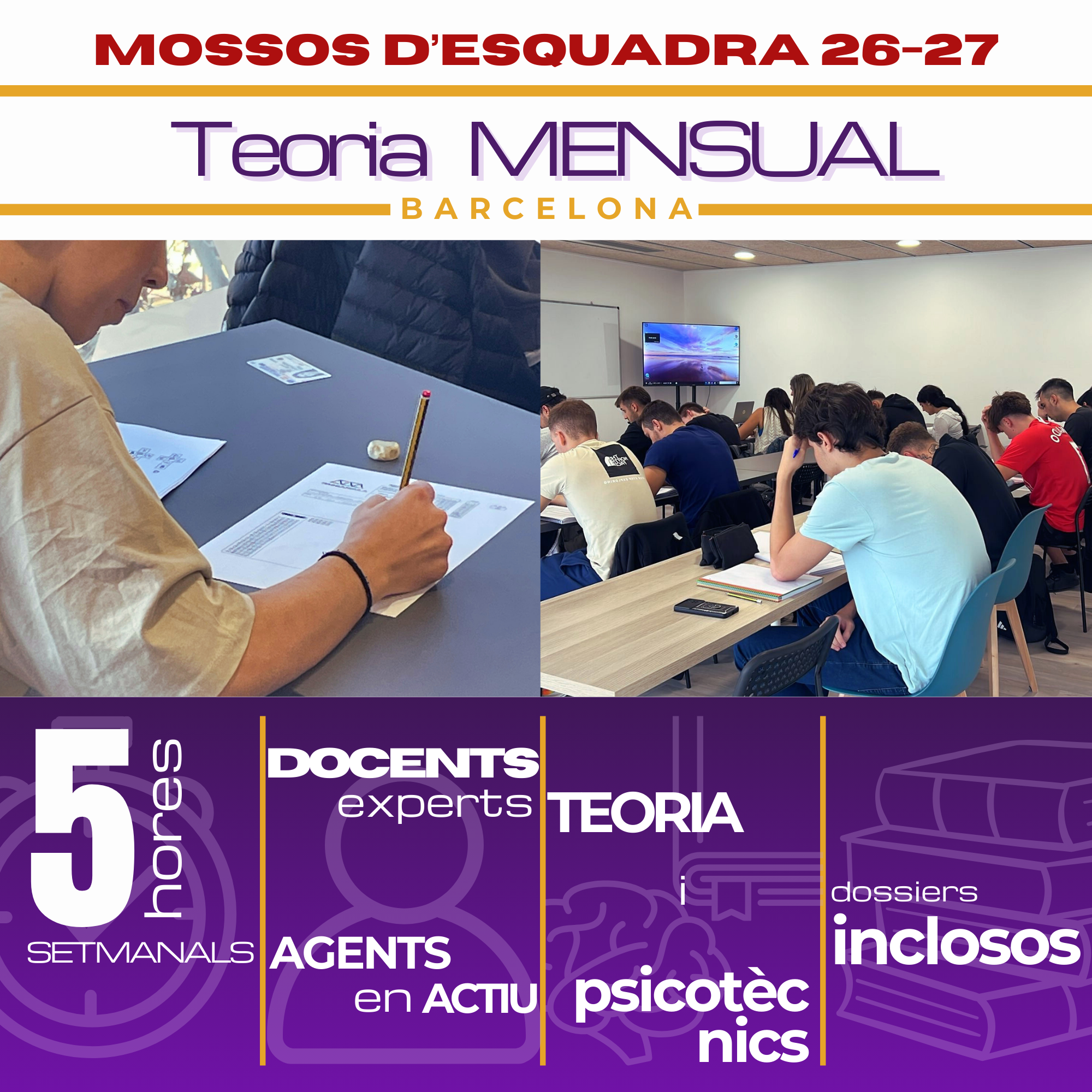 Curs mensual de Teoria Mossos d’Esquadra · Barcelona