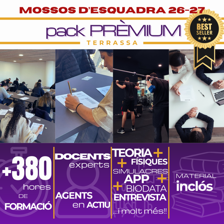 Pack Prèmium Mossos d’Esquadra · Terrassa